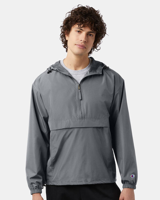 Packable anorak jacket